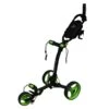 Axglo TriLite 3 Wheel Golf Trolley | Black/Green -Golf World Sales Axglo TriLite Wheel Golf Trolley Black Green 1