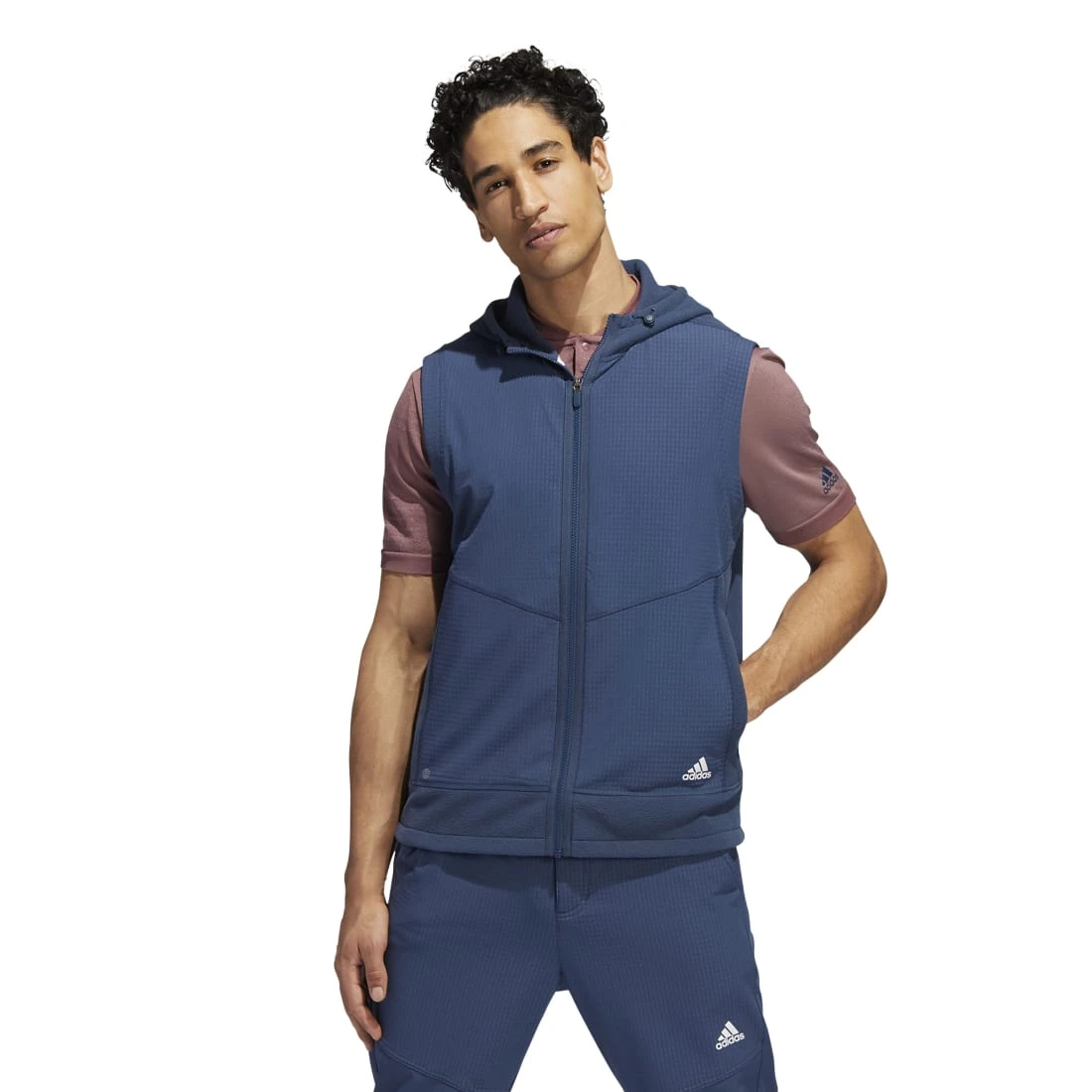 Adidas Hooded Full Zip Golf Vest HF6565 4 Adidas Hooded Full Zip Golf Vest HF6565 - Image 2