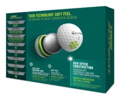 TaylorMade Tour Response Golf Balls | White -Golf World Sales TM22BAL TA505 N7638401 TourResponse WHT GLB dz Tray v3
